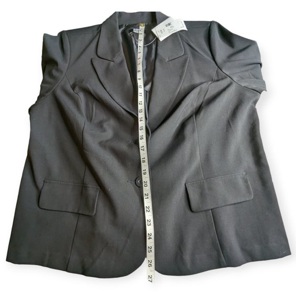 Studio 1940 Black Button Front Blazer NWT Size 18W - Picture 14 of 15